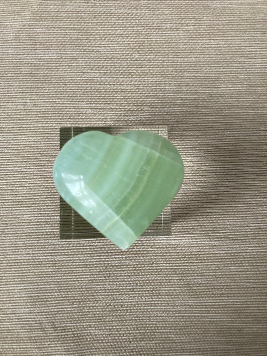 Green Calcite - Heart