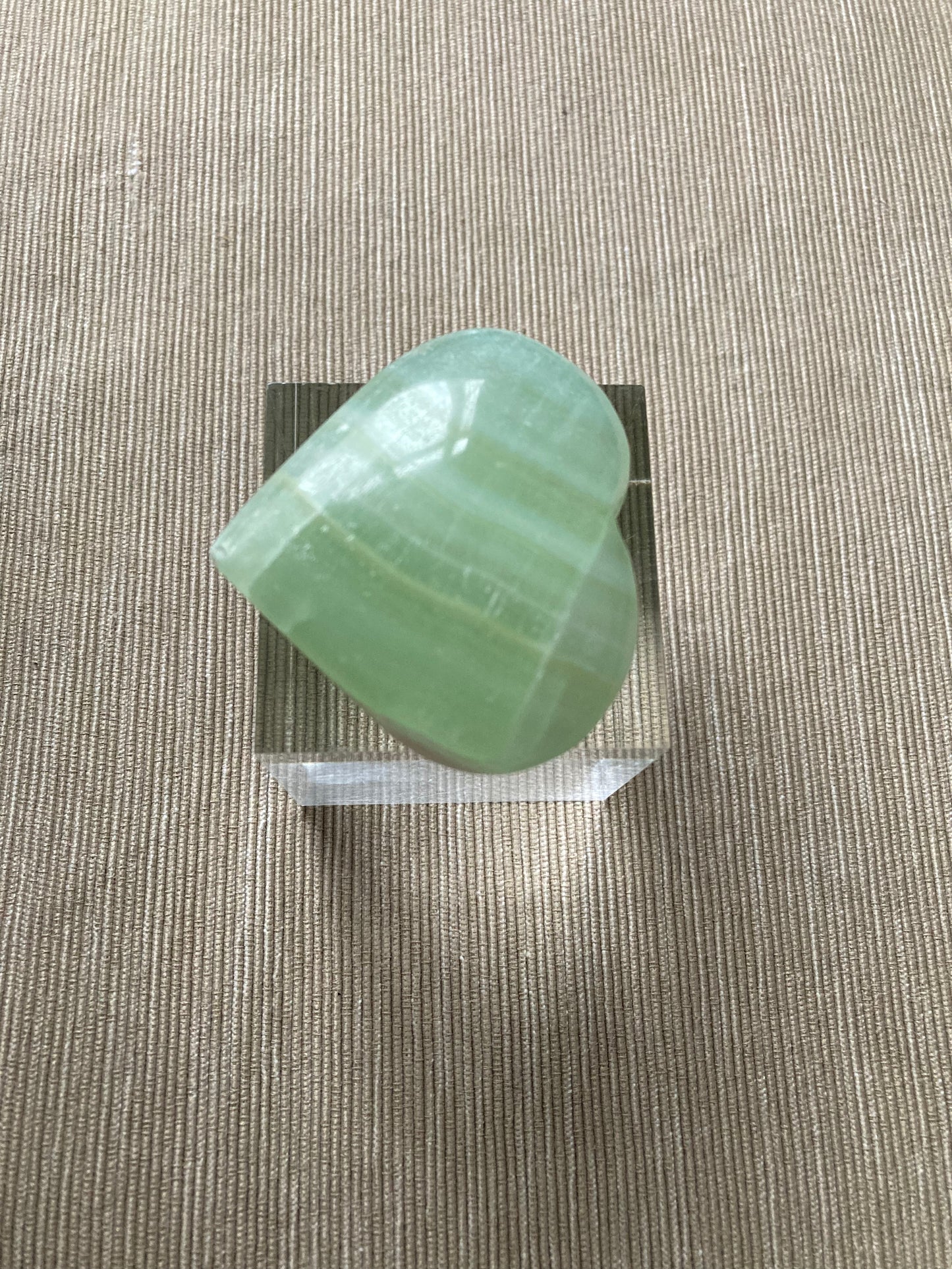 Green Calcite - Heart